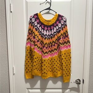 Multicolor Patterned Women's Sweater